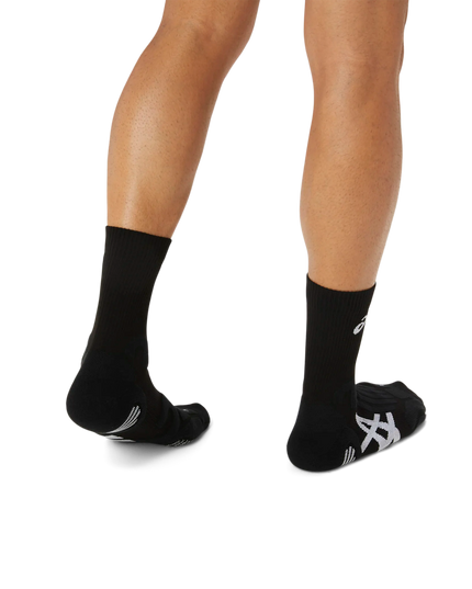 Asics Court+ Tennis Crew Socks black model back