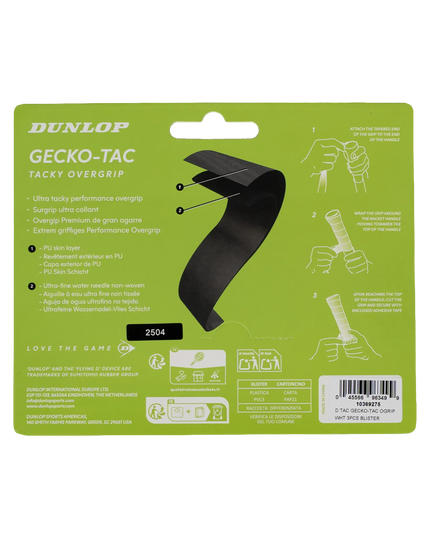 Dunlop Gecko Tac Overgrip white back