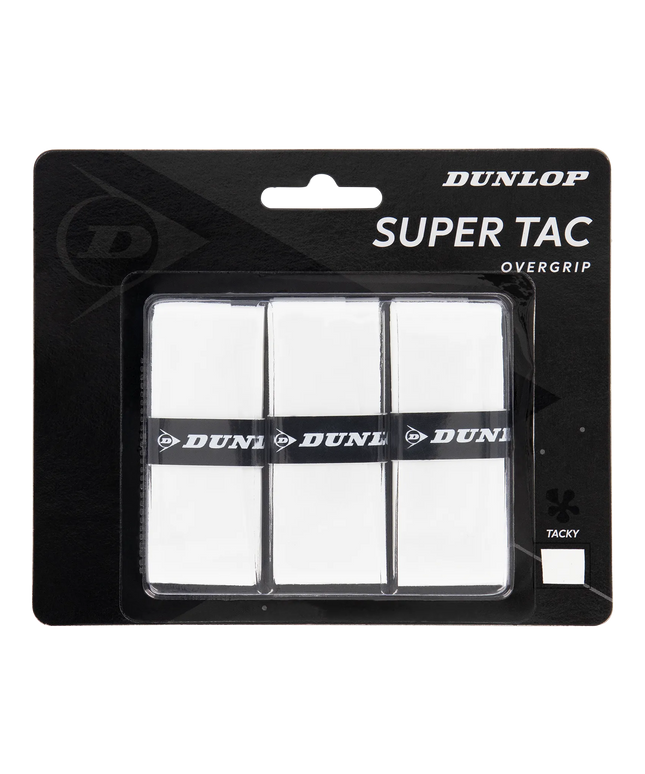 Dunlop Super Tac Overgrip white 3-pack