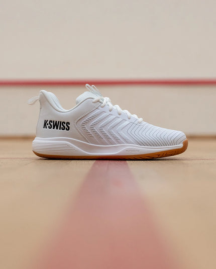 K-Swiss Ultrashot Light Indoor white / black / silver on court