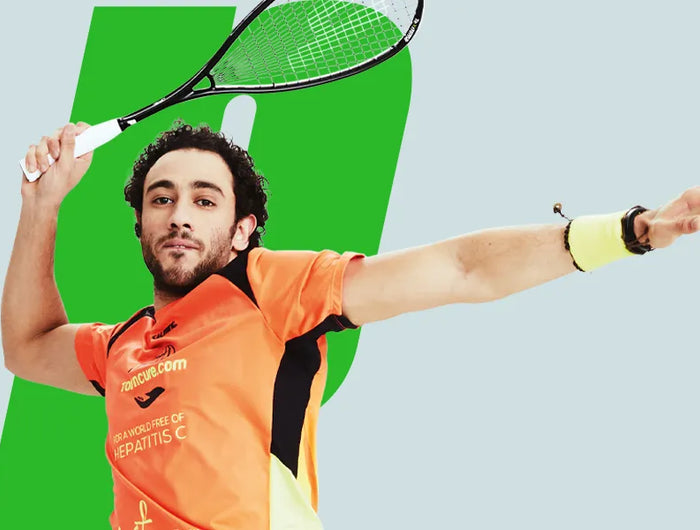 banner Prince squash rackets mobile